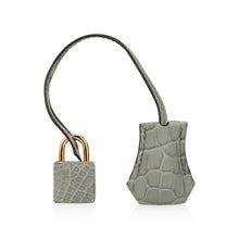 Load image into Gallery viewer, Birkin 25 Bag Gris Ciment Matte Alligator with Gold Hardware