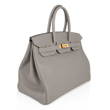 Load image into Gallery viewer, Birkin 35 Bag Gris Asphalte Togo Gold Hardware
