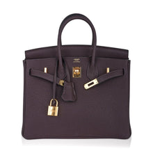 Load image into Gallery viewer, Birkin 25 Bag Chocolat Gold Hardware Togo Leather