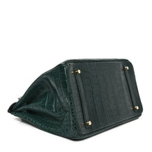 Load image into Gallery viewer, Birkin Vert Titien Matte Alligator Gold Hardware