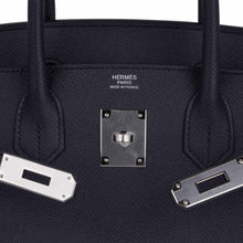 Load image into Gallery viewer, Birkin 30 Bag Indigo Epsom Palladium Hardware New w/ Box