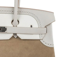 Load image into Gallery viewer, Birkin 35 Bag Grizzly Ghillies Gris Perle Gris Caillou Colour Limited Edition Rare