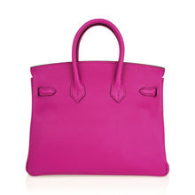 Load image into Gallery viewer, Verso Birkin 25 Bag Magnolia Capucine Togo Leather with Palladium Hardware