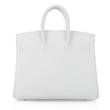 Load image into Gallery viewer, Birkin 25 HSS Bag White Clemence Gold Hardware