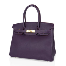 Load image into Gallery viewer, Birkin 30 Bag Raisin Rich Original Colour Gold Hardware Togo Leather