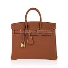 Load image into Gallery viewer, Birkin 25 Bag Gold Togo Leather with Gold Hardware