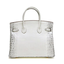 Load image into Gallery viewer, Birkin Bag Crocodile-Grain Cowhide Leather Gold Hardware