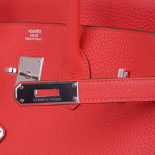 Load image into Gallery viewer, Birkin 35 Bag Rose Jaipur Clemence Leather with Palladium Hardware