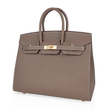 Load image into Gallery viewer, Birkin Sellier 25 Etoupe Gold Hardware Epsom Leather New w/Box