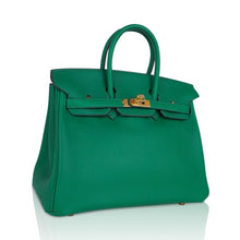 Load image into Gallery viewer, Birkin 25 Bag in Cactus Swift Leather with Gold Hardware
