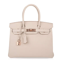 Load image into Gallery viewer, Birkin 30 Bag Craie Togo Leather with Rose Gold Hardware