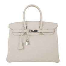 Load image into Gallery viewer, Birkin 35 Bag Beton Clemence Palladium Hardware