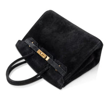 Load image into Gallery viewer, Birkin 30 Bag Doblis (Suede) Black Gold Hardware