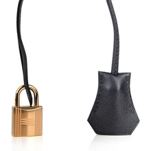 Load image into Gallery viewer, Birkin Sellier Limited Edition 30 Bag Black Veau Graine Monsieur Laiton
