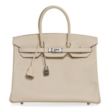 Load image into Gallery viewer, Birkin 35 Bag Craie Epsom Palladium Hardware