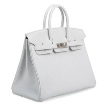Load image into Gallery viewer, Birkin 25 Bag HSS White Clemence Trench Interior Brushed Palladium Hardware