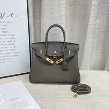 Load image into Gallery viewer, Birkin 25 Gris Meyer crafted from incredibly soft Togo calfskin leather