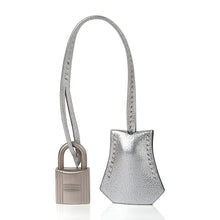 Load image into Gallery viewer, Birkin 25 Bag Metallic Silver Chevre with Brushed Palladium Hardware