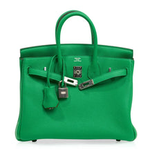 Load image into Gallery viewer, Verso Birkin 25 Bag Bamboo &amp; Caramel Togo Leather with Palladium Hardware