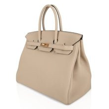 Load image into Gallery viewer, Birkin 35 HSS Bi-Color Bag Trench / Rose Jaipur Brushed Gold Hardware
