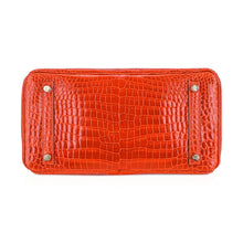Load image into Gallery viewer, Birkin 30 Bag Orange Poppy Porosus Crocodile with Gold Hardware
