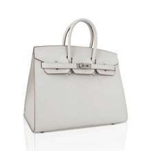 Load image into Gallery viewer, Birkin Sellier 25 Bag Gris Pale Epsom Leather with Palladium Hardware