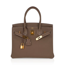 Load image into Gallery viewer, Birkin 30 Bag Etoupe (Taupe) Gold Hardware Togo Leather
