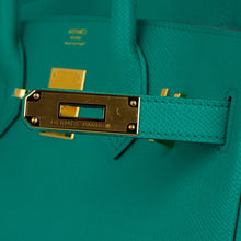 Load image into Gallery viewer, Birkin 30 Bag Vert Jade Epsom Leather with Gold Hardware