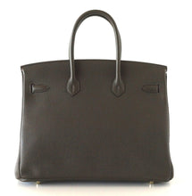 Load image into Gallery viewer, Birkin 35 Bag Vert Bronze Gold Hardware Veau Trekking Leather Very Rare