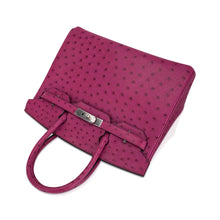 Load image into Gallery viewer, Birkin 30 Bag Rose Pourpre Ostrich with Palladium Hardware