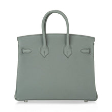Load image into Gallery viewer, Birkin 25 Bag Vert Amande Togo Palladium Hardware