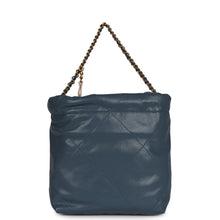 Load image into Gallery viewer, Chanel Mini 22 Bag Blue Caviar Gold Hardware