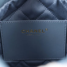Load image into Gallery viewer, Chanel Mini 22 Bag Blue Caviar Gold Hardware
