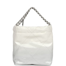 Load image into Gallery viewer, Chanel Mini 22 Bag White and Silver Ombre Metallic Calfskin Silver Hardware