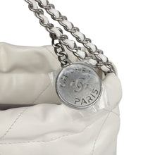 Load image into Gallery viewer, Chanel Mini 22 Bag White and Silver Ombre Metallic Calfskin Silver Hardware