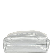 Load image into Gallery viewer, Chanel Mini 22 Bag White and Silver Ombre Metallic Calfskin Silver Hardware