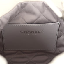 Load image into Gallery viewer, Chanel Mini 22 Bag White and Silver Ombre Metallic Calfskin Silver Hardware