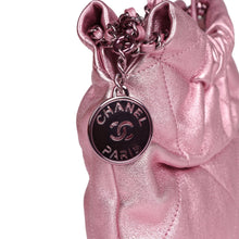 Load image into Gallery viewer, Chanel Mini 22 Bag Pink Metallic Lambskin Lacquered Metal Hardware