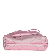 Load image into Gallery viewer, Chanel Mini 22 Bag Pink Metallic Lambskin Lacquered Metal Hardware