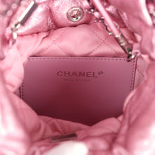 Load image into Gallery viewer, Chanel Mini 22 Bag Pink Metallic Lambskin Lacquered Metal Hardware