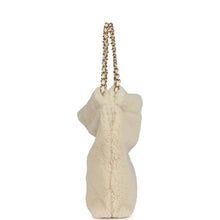 Load image into Gallery viewer, Chanel Small 22 Bag Ecru Shearling Brushed Gold Hardware