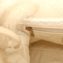 Load image into Gallery viewer, Chanel Small 22 Bag Ecru Shearling Brushed Gold Hardware