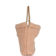 Load image into Gallery viewer, Chanel Mini 22 Bag Light Pink Shearling Gold Hardware