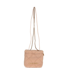Load image into Gallery viewer, Chanel Mini 22 Bag Light Pink Shearling Gold Hardware