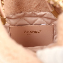 Load image into Gallery viewer, Chanel Mini 22 Bag Light Pink Shearling Gold Hardware