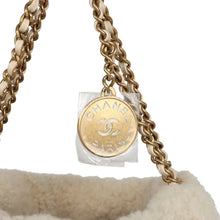 Load image into Gallery viewer, Chanel Mini 22 Bag Ecru Shearling Gold Hardware