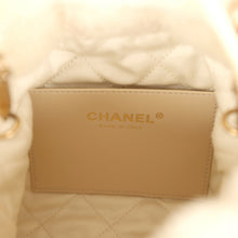 Load image into Gallery viewer, Chanel Mini 22 Bag Ecru Shearling Gold Hardware