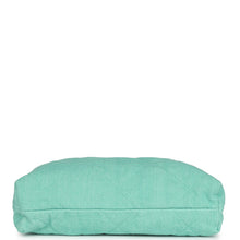 Load image into Gallery viewer, Chanel Small 22 Bag Light Green Washed Denim Gold Hardware