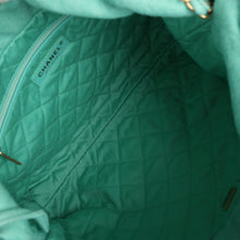Load image into Gallery viewer, Chanel Small 22 Bag Light Green Washed Denim Gold Hardware