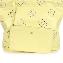 Load image into Gallery viewer, Chanel Small 22 Bag Yellow Shiny Calfskin Brushed Gold Hardware